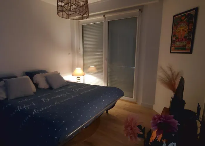 Le Clemenceau Appart-Calais Nord-Balcon-Plage