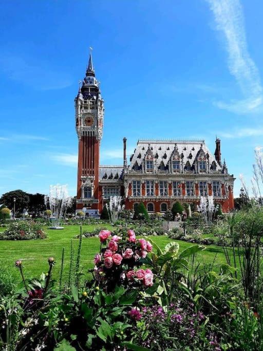Le Clemenceau Appart-calais Nord-balcon-plage