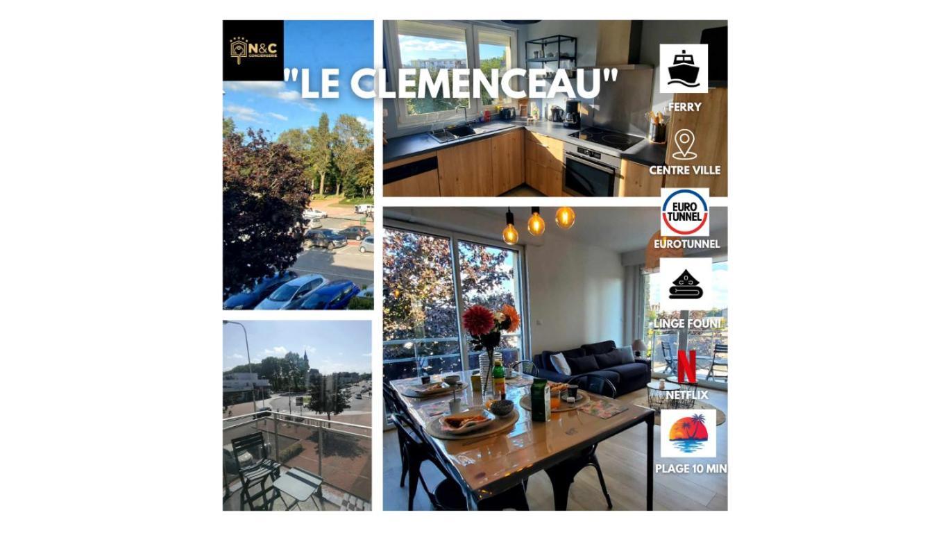 Le Clemenceau Appart-calais Nord-balcon-plage Appartamento *